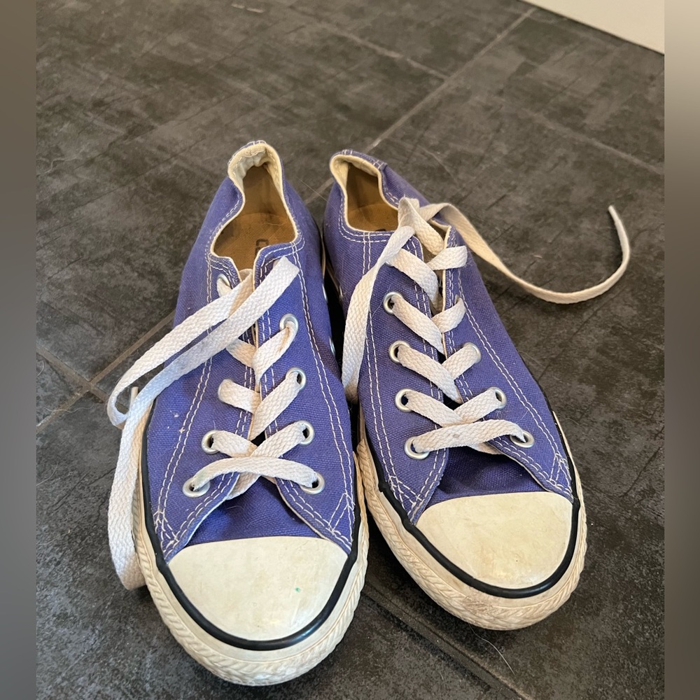 Converse purple shoes